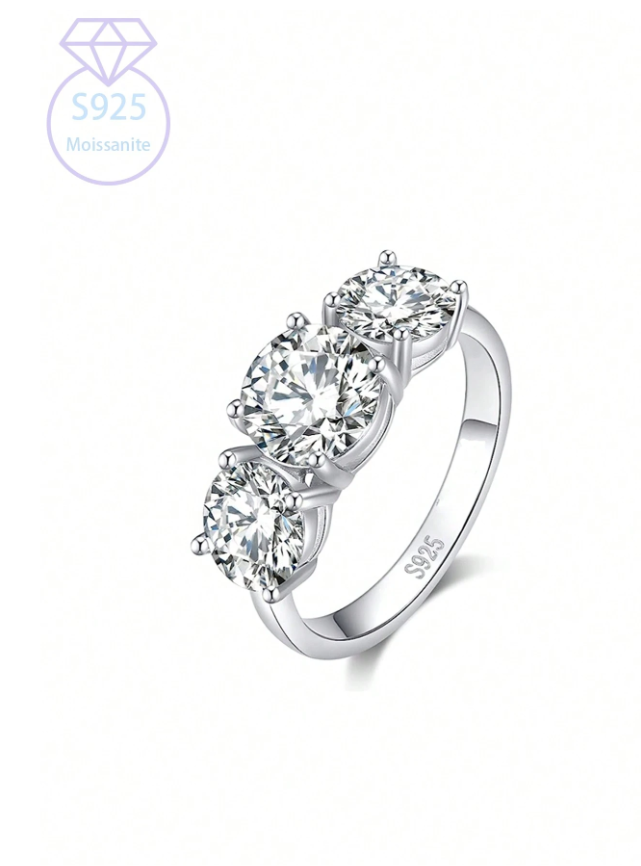 2/4ct Moissanite Side Band - Image 2