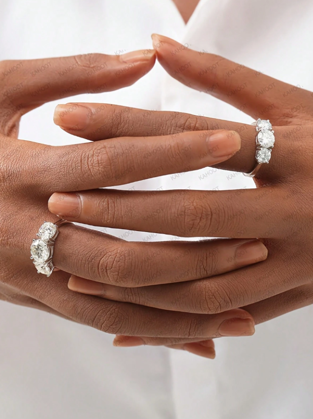 2/4ct Moissanite Side Band - Image 6