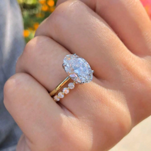 Oval Shape Set Wedding Set