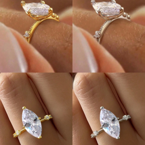 Four Claw Hand Set Horse Eye Ring