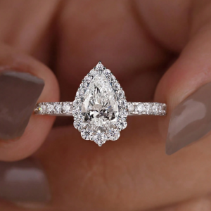 Teardrop Engagement Ring