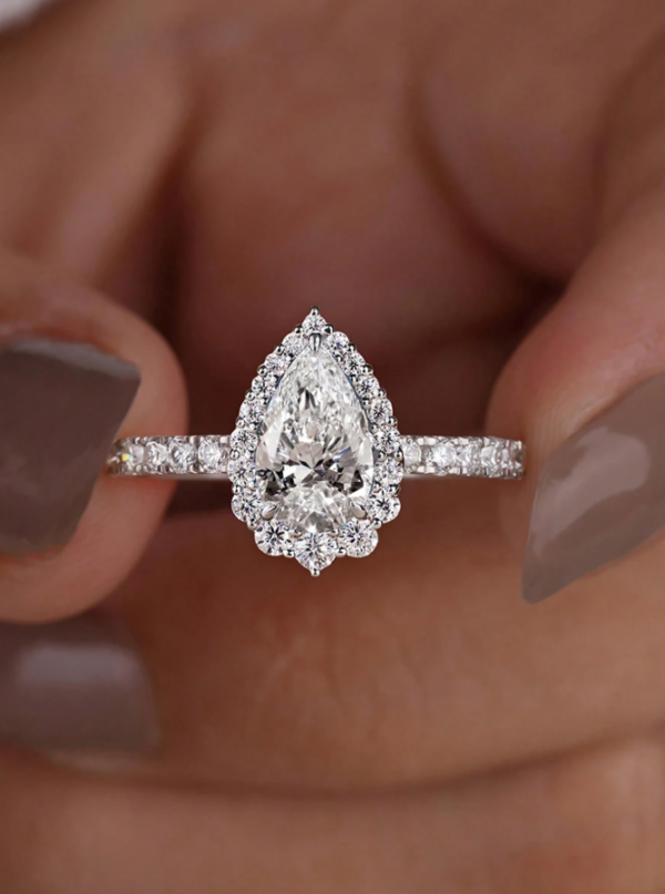 Teardrop Engagement Ring