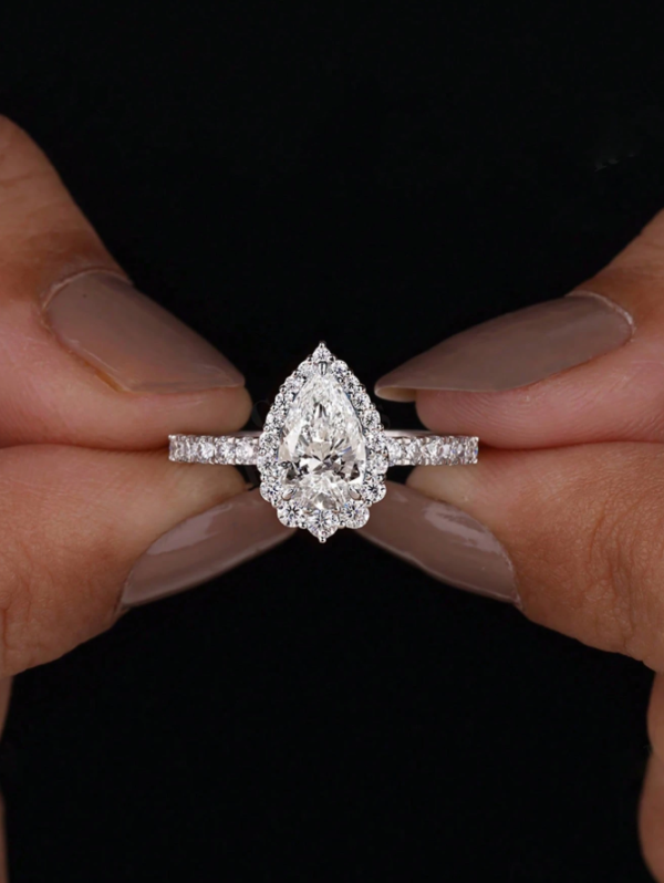 Teardrop Engagement Ring - Image 3