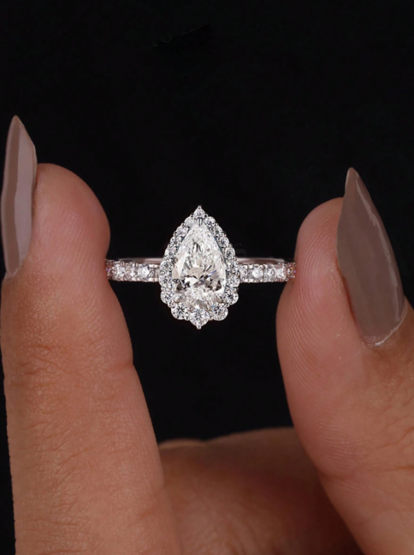 Teardrop Engagement Ring - Image 6