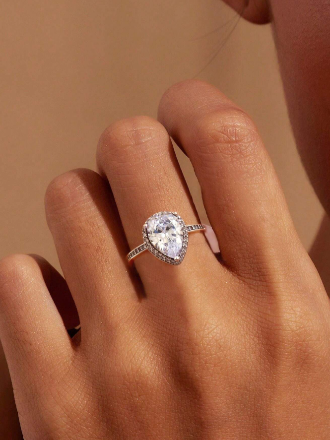 Teardrop Engagement Ring - Image 6