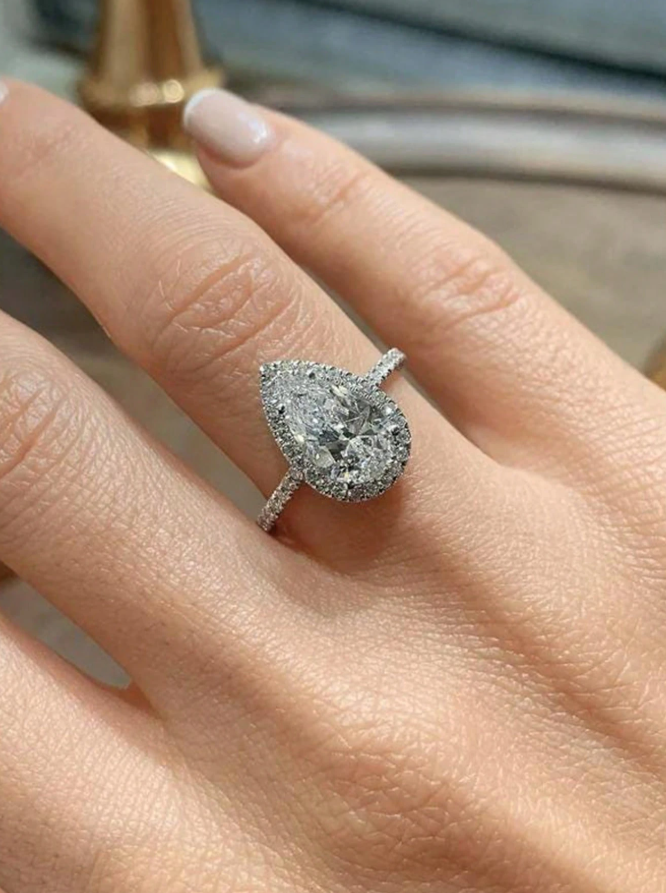 Teardrop Engagement Ring - Image 8