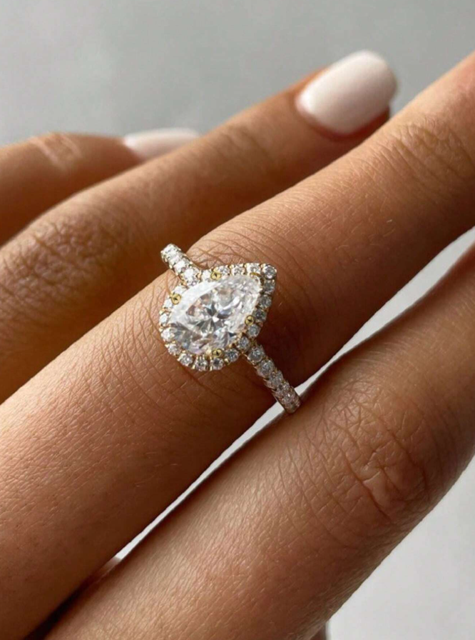 Teardrop Engagement Ring - Image 9