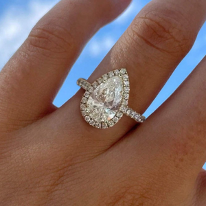 Teardrop Engagement Ring