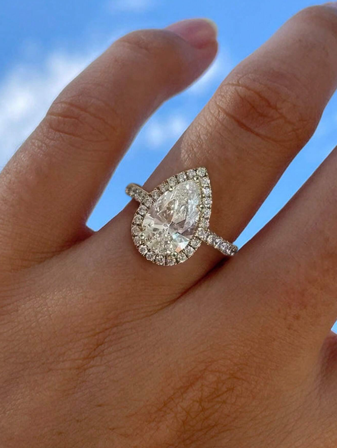 Teardrop Engagement Ring