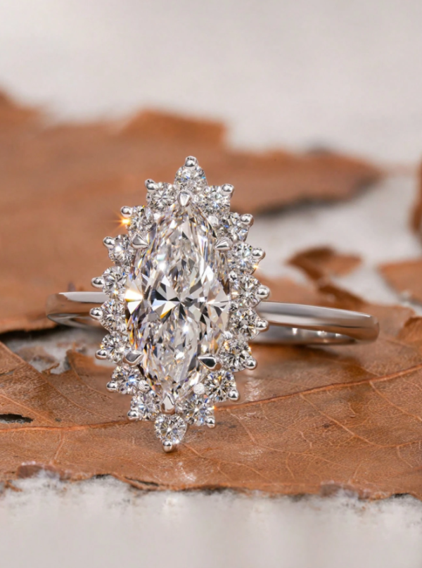 Marquise Engagement Ring - Image 9