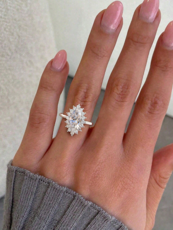 Marquise Engagement Ring - Image 2