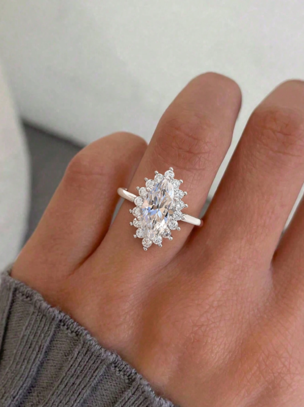 Marquise Engagement Ring - Image 3
