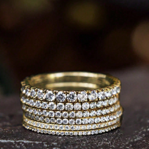 Round Cut Eternity Band