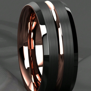 Black & Gold Wedding Ring