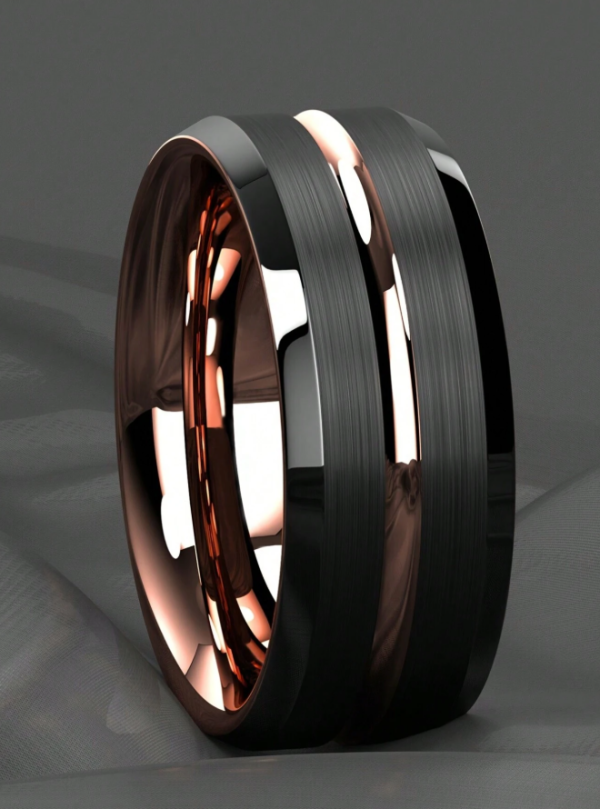 Black & Gold Wedding Ring