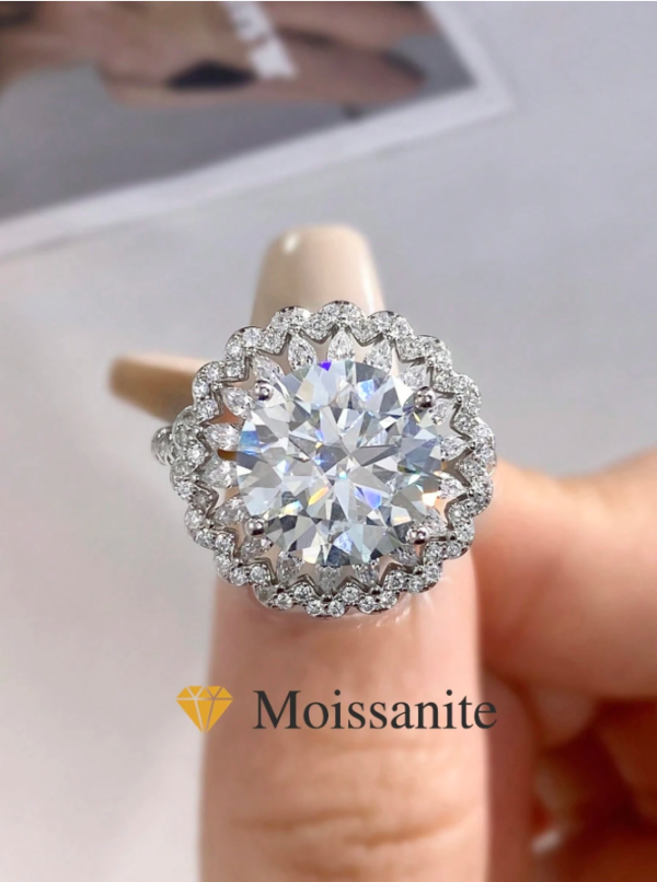 5ct Moissanite Full Star Ring - Image 2