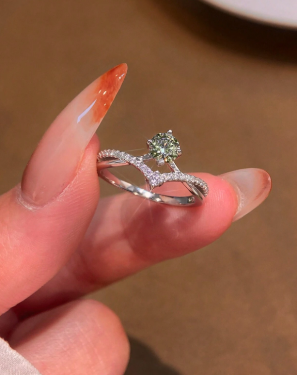 Princess Crown 0.5ct Moissanite Ring - Image 7