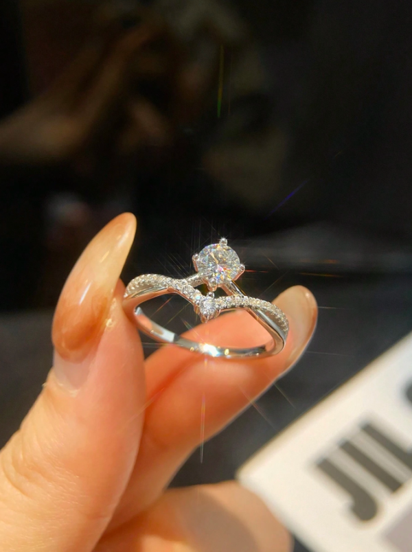 Princess Crown 0.5ct Moissanite Ring - Image 13