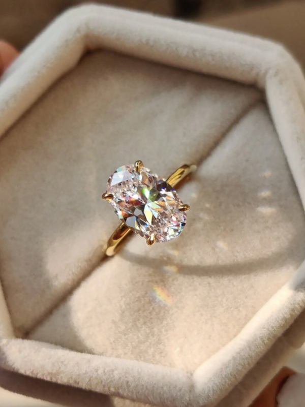 Sparkle Oval Engagement Ring