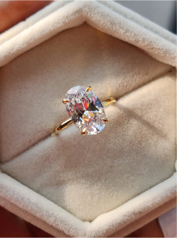 Sparkle Oval Engagement Ring - Image 4