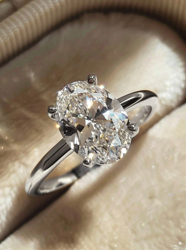 Sparkle Oval Engagement Ring - Image 9