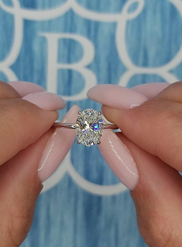 Sparkle Oval Engagement Ring - Image 11