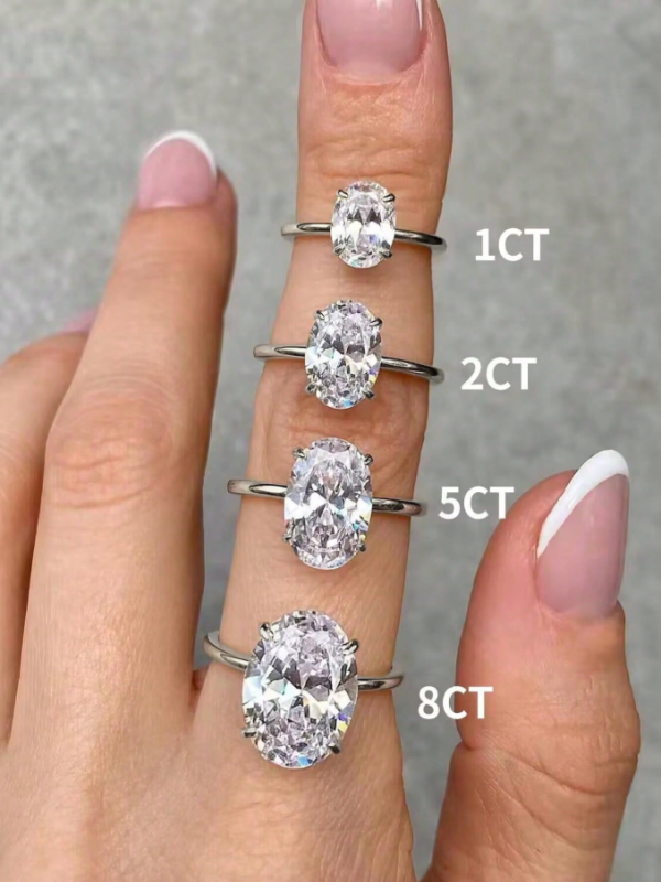 Sparkle Oval Engagement Ring - Image 12