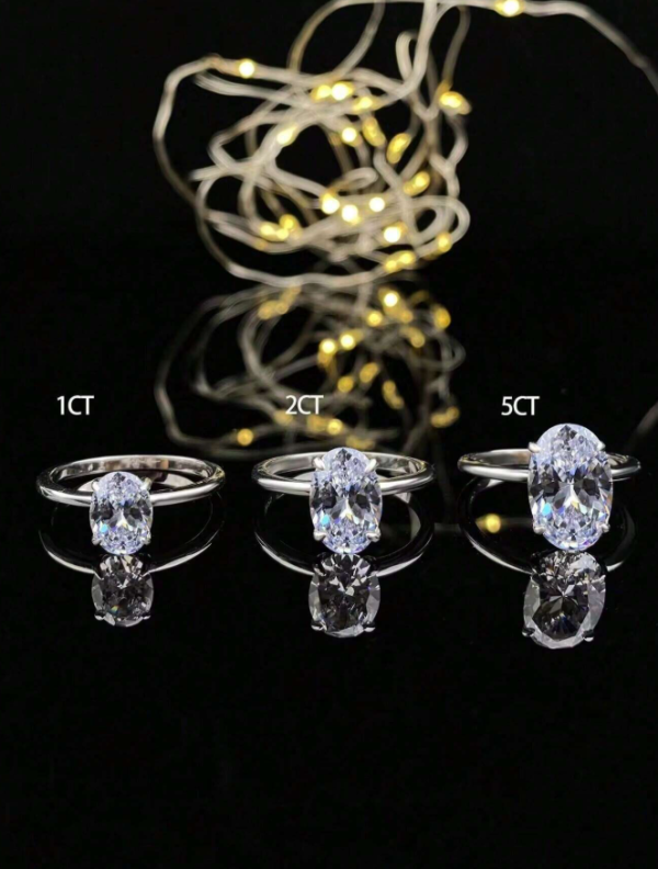 Sparkle Oval Engagement Ring - Image 14