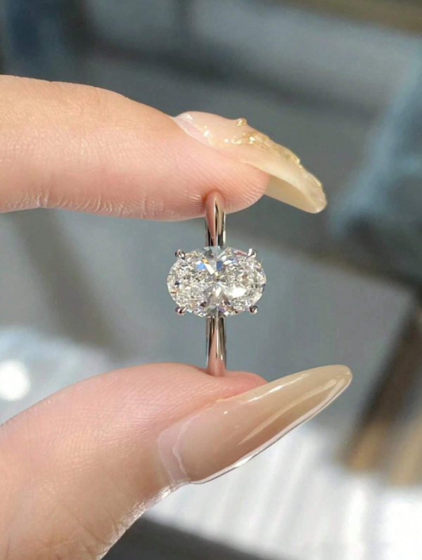 Sparkle Oval Engagement Ring - Image 15