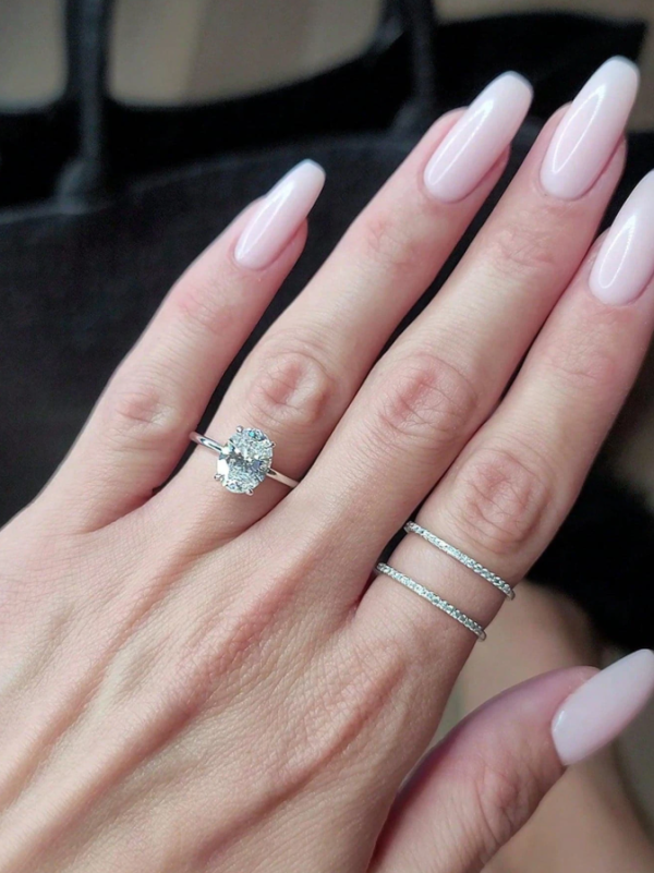 Sparkle Oval Engagement Ring - Image 16