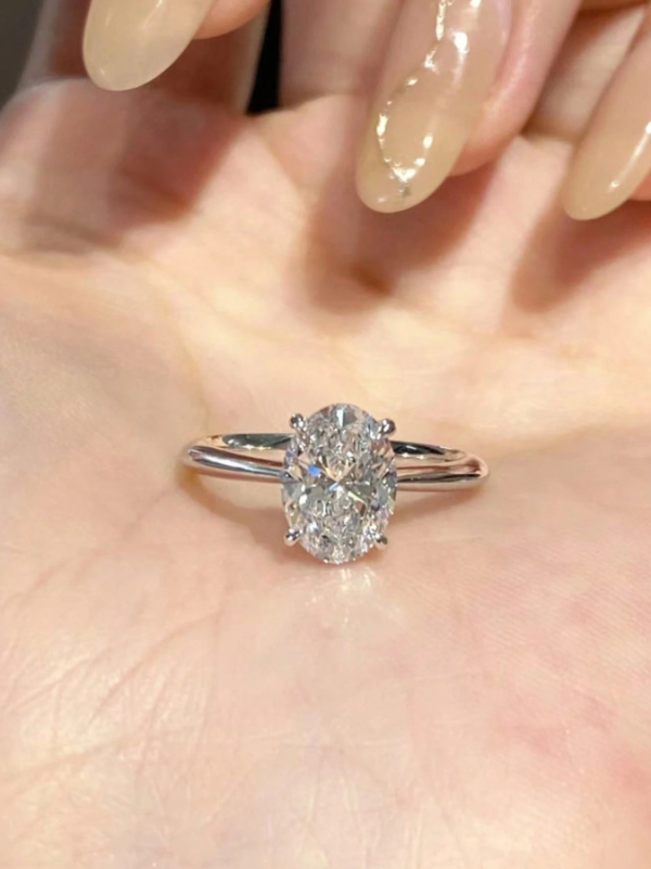 Sparkle Oval Engagement Ring - Image 17