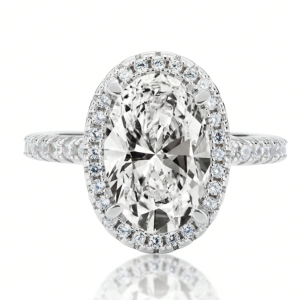 Pigeon Egg 5CT Moissanite Ring Diffuse Noble Oval Diamond Ring