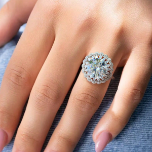 5CT Starry Moissanite Ring