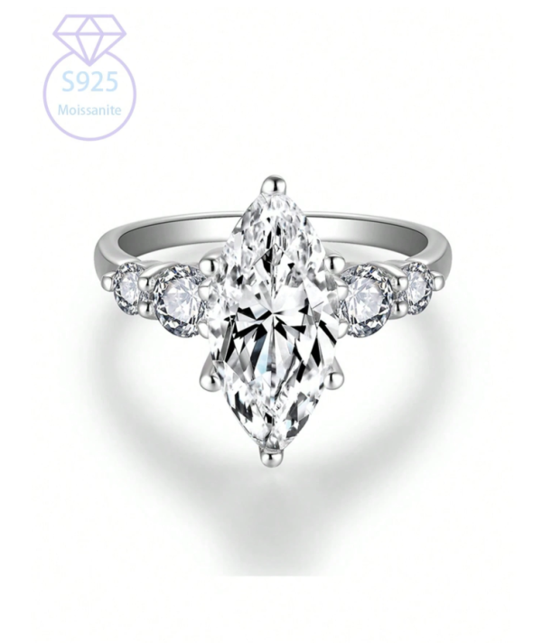 3 Carat Marquise Moissanite Special-Shaped Engagement Ring