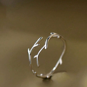 Silver Antler Ring