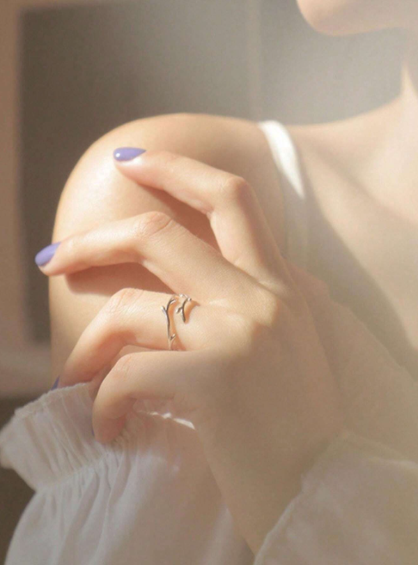 Silver Antler Ring - Image 2
