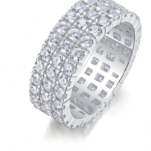 925 Sterling Silver Moissanite Ring