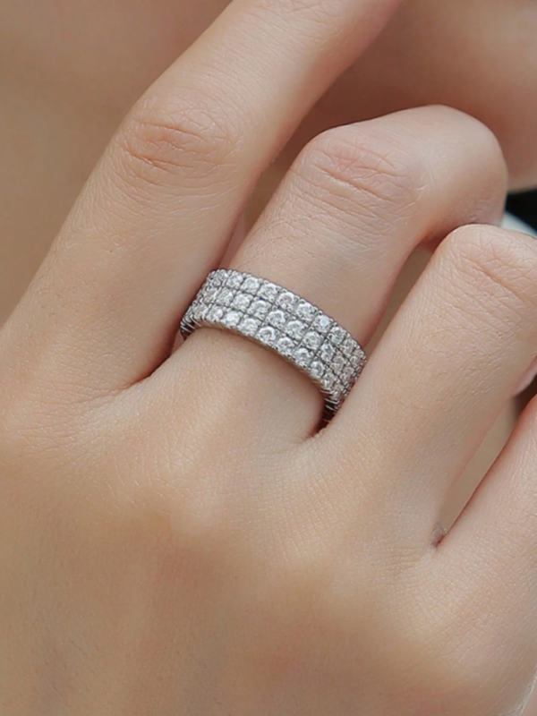 925 Sterling Silver Moissanite Ring - Image 2