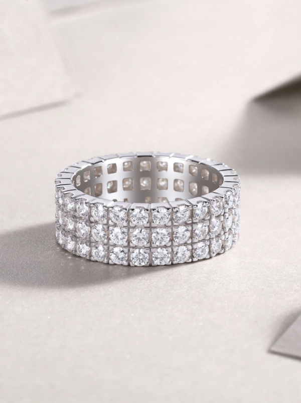 925 Sterling Silver Moissanite Ring - Image 4