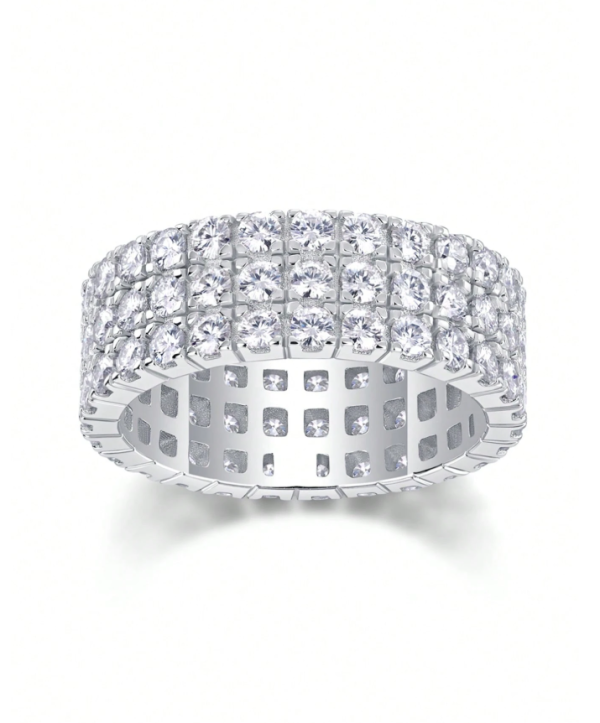 925 Sterling Silver Moissanite Ring - Image 7