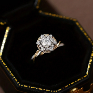 Vine Bouquet Moissanite Engagement Ring