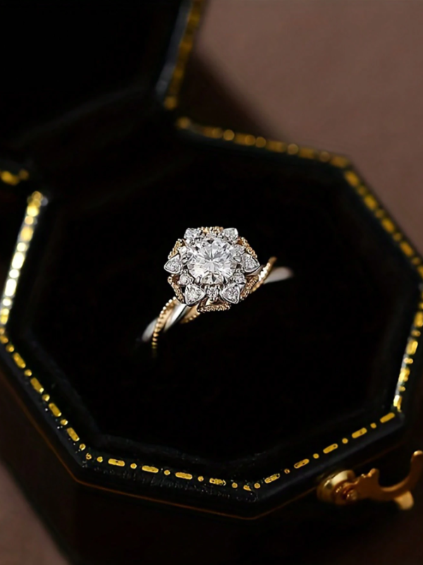 Vine Bouquet Moissanite Engagement Ring