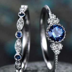 Sparkle Engagement Moissanite Ring