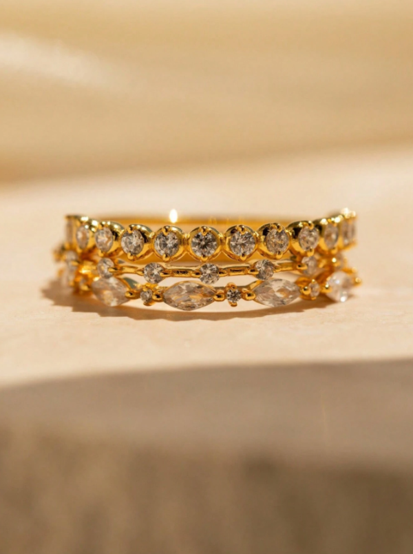 3 Piece Side/Wedding Bands - Image 3