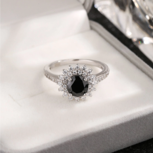 Black Cubic Zirconia Ring