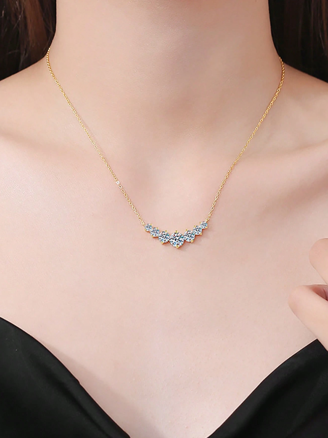 1.7 Carat Moissanite Smile Necklace - Image 5